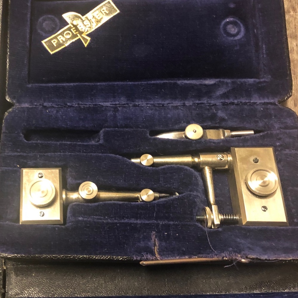 Vintage Dietzgen & Proebster Drafting Set Lot | Compass Tools | Original Cases - Picture 5 of 6